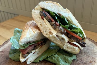 #5 - Roasted Eggplant, Fresh Mozzarella, Roasted Peppers, Lettuce, Tomato, Balsamic Vinaigrette