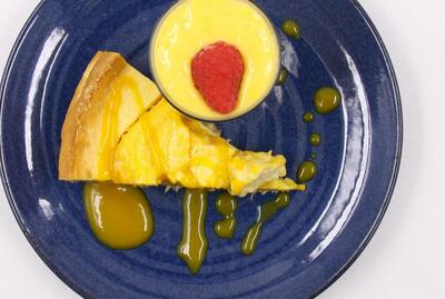 Mango and Coconut Cheese Cake