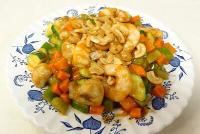 72. 腰果虾 Shrimp with Cashew Nuts