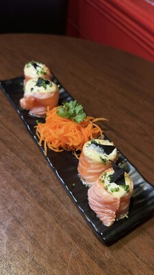 Torched Salmon Truffled Joe