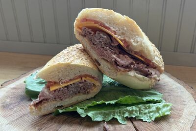 #14 - Roast Beef, Cheddar Cheese, Bacon, Tomato, Russian Dressing
