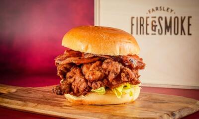 Honey Bacon Fried Chicken Bun