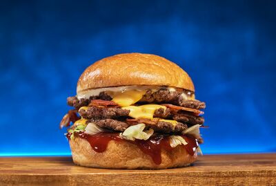 Triple baconator smash