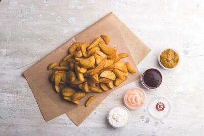Potato Wedges with Dip