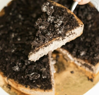 Cheesecake Oreo con chocolate Blanco