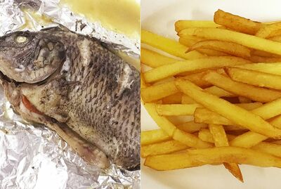 Chips & Foil Paper Fish