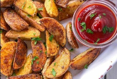 7. Honey Mustard Potato Wedges: