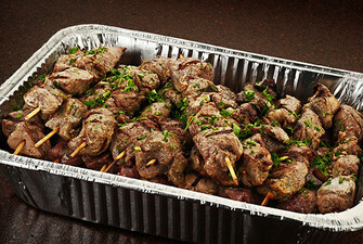 Pork Souvlaki on a stick