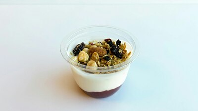 Yoghurt with Strawberry Compote & Granola Topping