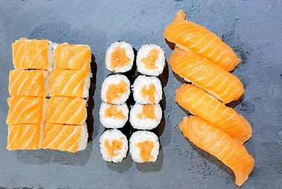 Combo5.Variado salmon 20 piezas