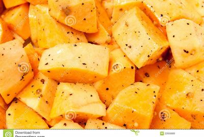Plain potatoe cubes