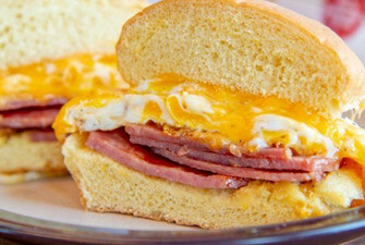 Pork roll, egg, and American cheese