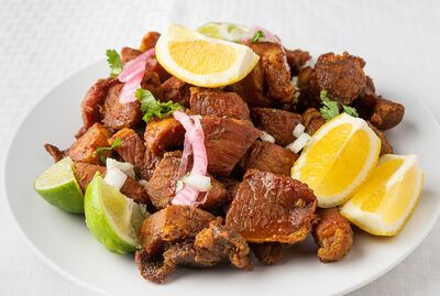 CARNITA DE CERDO FRITA.