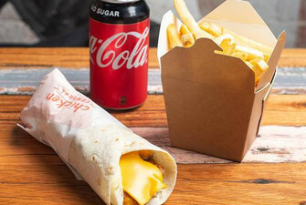 Cheezee Chicken Wrap Combo