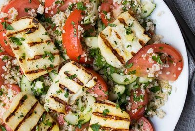 Grilled Halloumi Salad