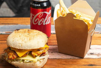 Cheezee Chicken Burger Combo