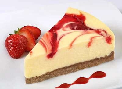 STRAWBERRY SWIRL CHEESECAKE