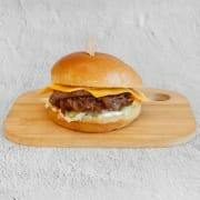 Pulled BBQ Beef Brisket Burger Meal