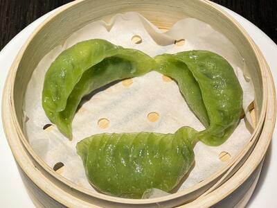 Spinach Prawn Dumplings 鲜虾菠菜饺