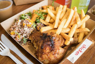 Quarter Chicken Chips & Salad Packs