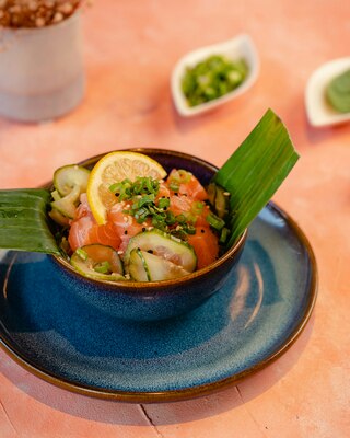 Sunomono With Salmon