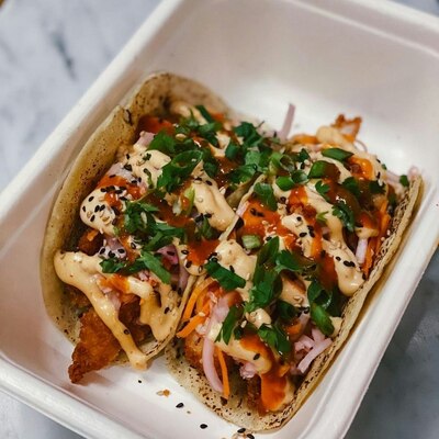 Sticky Hoi Sin Pork Taco