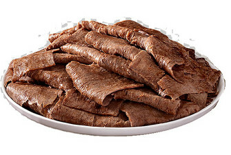 Ración de carne de kebab