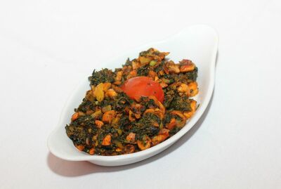 Mushroom Palak (Mushroom, Spinach) New