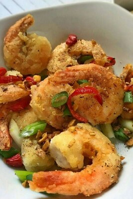 Crevettes Sel et Poivre / Salt and Pepper Shrimp