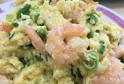 滑蛋虾仁 Pan Fried Shrimp with Scrambled Egg