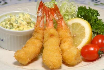Deep Fried King Prawns