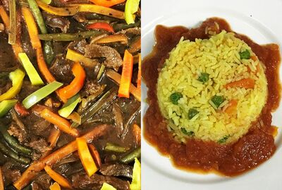 Rice & Beef Stir Fry