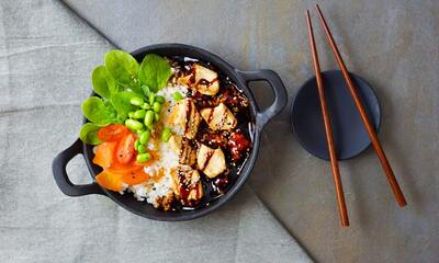 Vegan Chicken Teriyaki - Rice