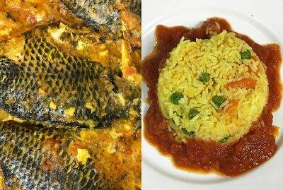 Rice & Fresh Boiled Fish
