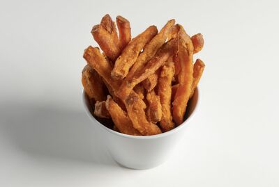 Batatas Doces Fritas em dose Dupla