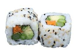 Vegetable uramaki roll