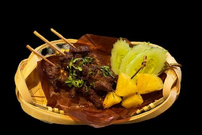 Fried Beef Skewers