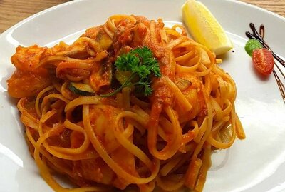 LINGUINE MARINARA  (Allergens: Lactose,Gluten Wheat, Molluscs, Fish, Crustaceans, Sulphur Dioxide.)