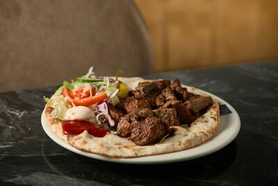 Lamb Tikka Roll with Nan & Salad