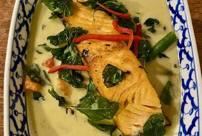 75. Salmon Green Curry