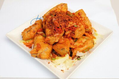 Harbour Style Fried Stuffed Aubergines 避风塘茄子