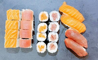 Combo6.Variado atun y salmon 20 piezas