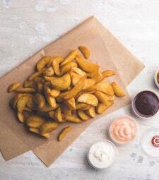 Potato Wedges with Dip