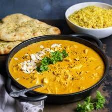 Creamy Chicken Korma, Desiccated Coconut & Almonds