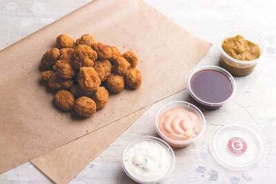 Garlic Mushrooms with Dip