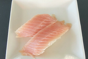 albacore belly w/green onion on top