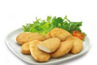 Nuggets de pollo con ensalada