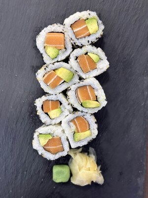 Vegan Salmon Uramaki