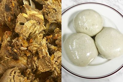 Nshima & Goat Meat Stew