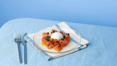 Salade Tomate burrata pesto on the side